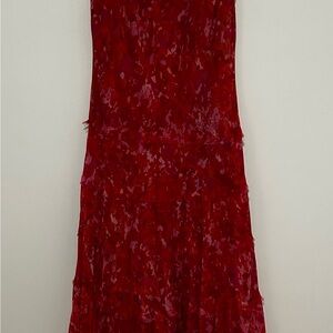 Jones New York Vibrant Red Maxi Dress